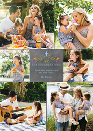 5x7 Greeting Card, Glossy, Blank Envelope with Easter Greetings design