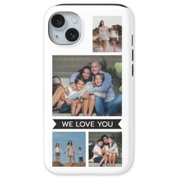 iPhone 15 Plus Tough Case with Banner Statement design
