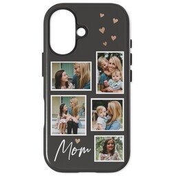 iPhone 16 Tough Case with Love Mom design