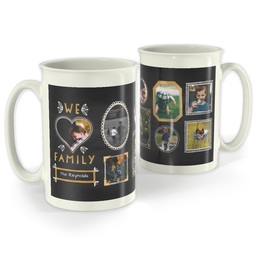 Bistro Photo Mug, 18oz with Chalk Dust design