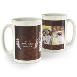 Bistro Photo Mug, 18oz with Family Matters design