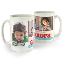 Bistro Photo Mug, 18oz with Grandpa design
