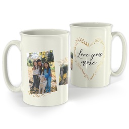 Bistro Photo Mug, 18oz with Heart Of Gold design