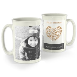 Bistro Photo Mug, 18oz with Heart Wishes design