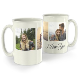 Bistro Photo Mug, 18oz with I Love Pictures design