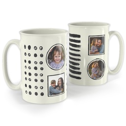 Bistro Photo Mug, 18oz with Minimal Art design