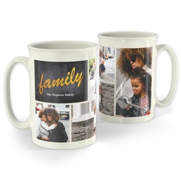 Bistro Photo Mug, 18oz with Modern Chalkboard design