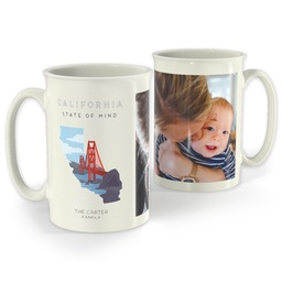 Bistro Photo Mug, 18oz with Scenic View California design