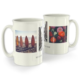 Bistro Photo Mug, 18oz with The Trio design