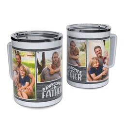 Personalized Coffee Travel Mugs with Awesome Father design
