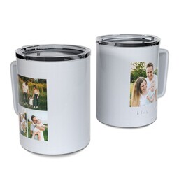 Personalized Coffee Travel Mugs with Blessed design