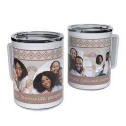 Personalized Coffee Travel Mugs with My Favorite People call me Mom design