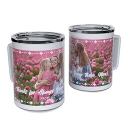 Personalized Coffee Travel Mugs with Thanks for always being there design