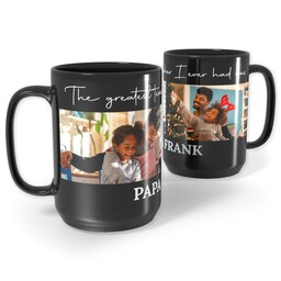 Black Ceramic Mug, 15oz with The Greatest Teacher  design