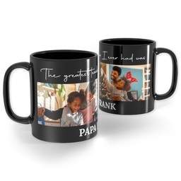 Black Ceramic Photo Mug, 11oz with The Greatest Teacher  design