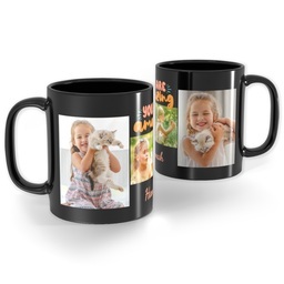 Black Ceramic Photo Mug, 11oz with You Are Amazing  design
