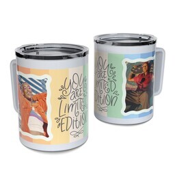 Personalized Coffee Travel Mugs with You are Limited Edition design