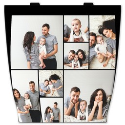 13x13 Canvas Tote with Custom Color Collage design