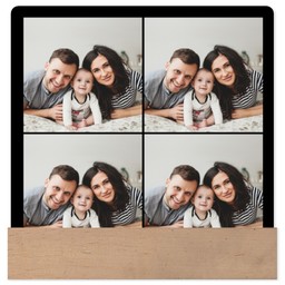 4x4 Square Metal Print With Stand with Custom Color Collage design