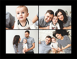 Note Cards with Custom Color Collage design