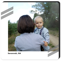 High Gloss Easel Print 5x5 with Angled design