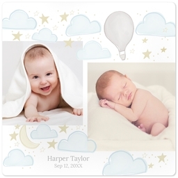 High Gloss Easel Print 5x5 with Clouds and Stars design