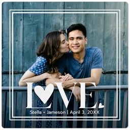 High Gloss Easel Print 5x5 with Double Border design