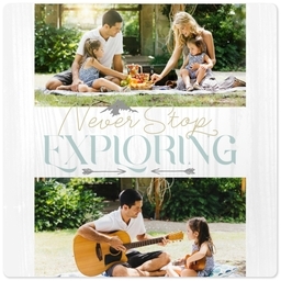 High Gloss Easel Print 5x5 with Keep Exploring design