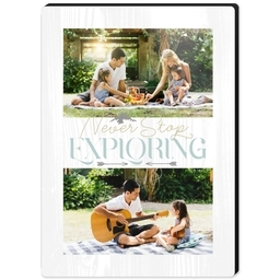 High Gloss Easel Print 5x7 with Keep Exploring design