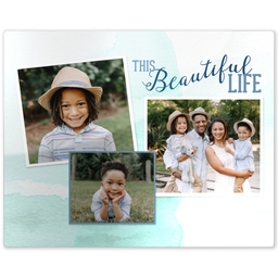 Metal Print 8x10 with Beautiful Life design
