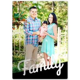 Metal Print 5x7 with Family Angle design