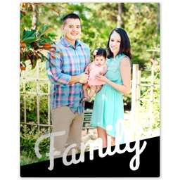 Metal Print 8x10 with Family Angle design