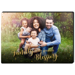 High Gloss Easel Print 5x7 with Family Blessing design