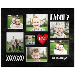 Metal Print 8x10 with Family Love design