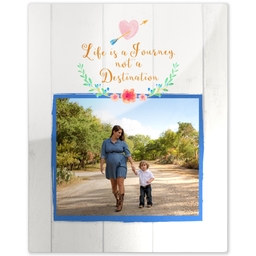 Metal Print 8x10 with Life Journey design