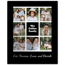 Metal Print 8x10 with Simple Monogram design