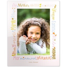 Metal Print 8x10 with All Mom design