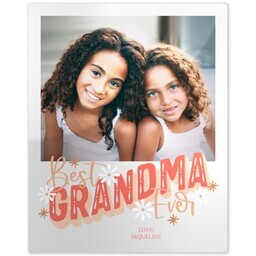 Metal Print 8x10 with Best Ever Grandma design
