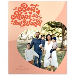 Metal Print 8x10 with Far Out Mom design