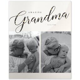 Metal Print 8x10 with Grandma Star of the Family design