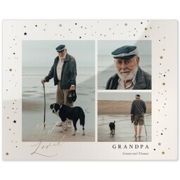 Metal Print 8x10 with Grandpa Star of the Family design