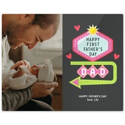 Metal Print 8x10 with Odds on 1st Dad design