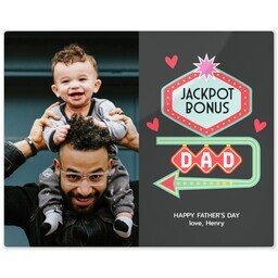 Metal Print 8x10 with Odds on Bonus Dad design
