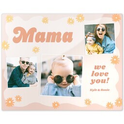 Metal Print 8x10 with Retro Mama design