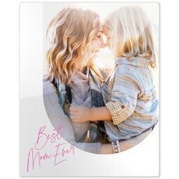 Metal Print 8x10 with Best Mom Ever Arch design