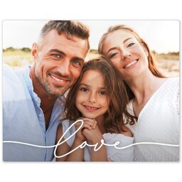 Metal Print 8x10 with Love Script design