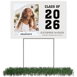 Photo Yard Sign 12x18 (with H-Stake) with Grad Influencer design
