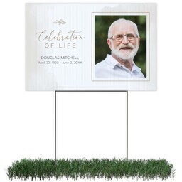 Photo Yard Sign 12x18 (with H-Stake) with Loving Script design