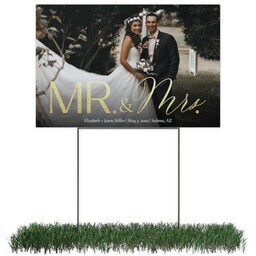 Photo Yard Sign 12x18 (with H-Stake) with Strong And Soft design