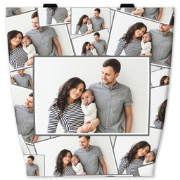 13x13 Canvas Tote with Tiled Photo design